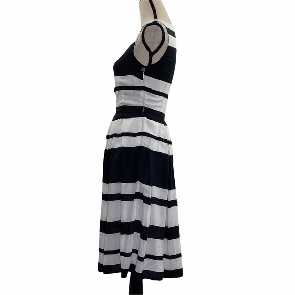 STOCKH Im Black White Striped Mini Dress Size 34/4 - Picture 6 of 14